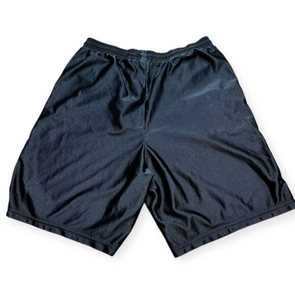 NIKE Men’s Black Solid Drawstring Athletic Shorts Size Medium - Picture 2 of 4